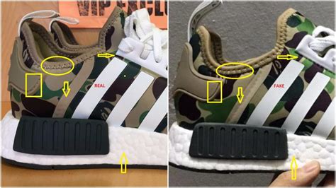 fake adidas nmd bape|are nmd shoes real.